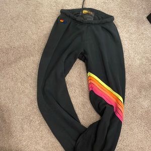 Neon Striped Aviator Nation Sweatpants